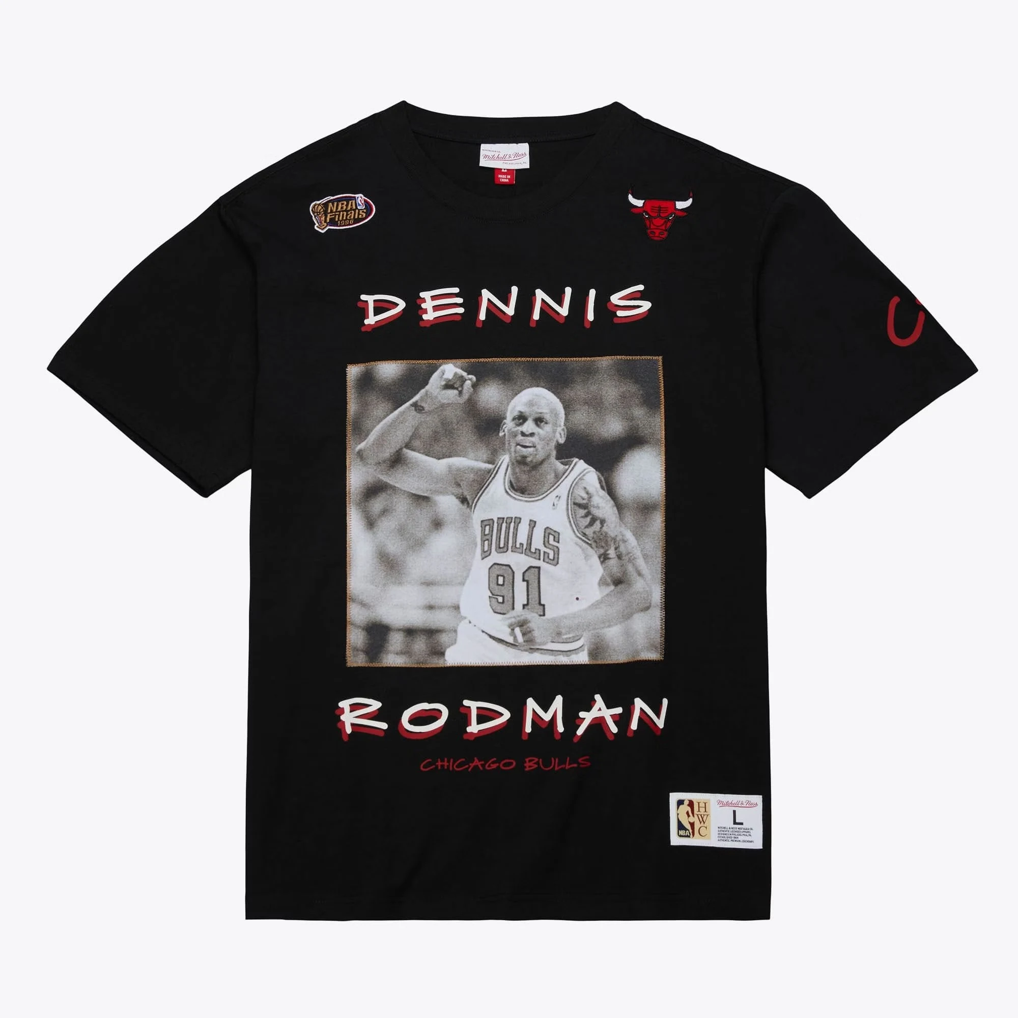 dennis rodman #91 chicago bulls tee
